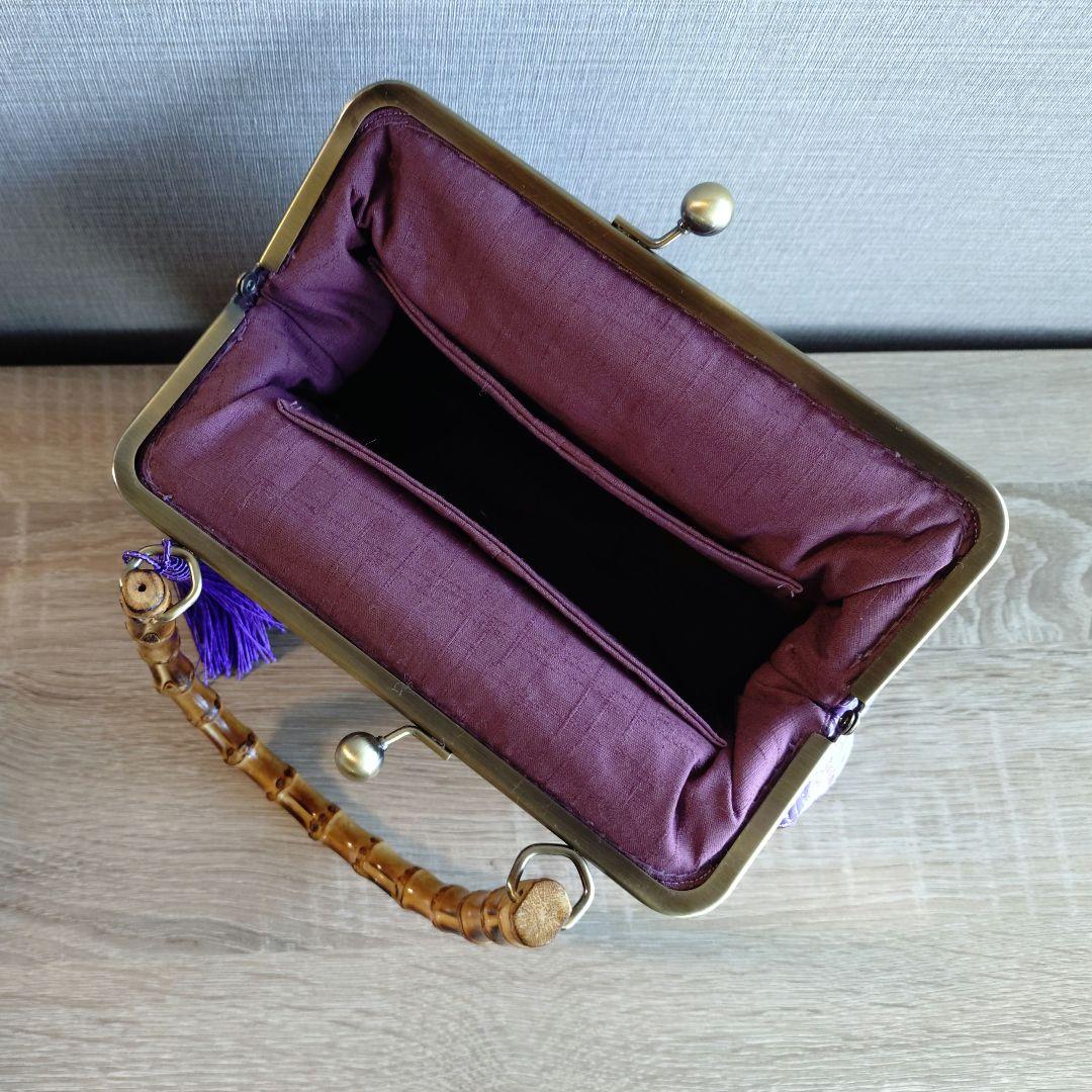 がま口バック☆西陣織金襴