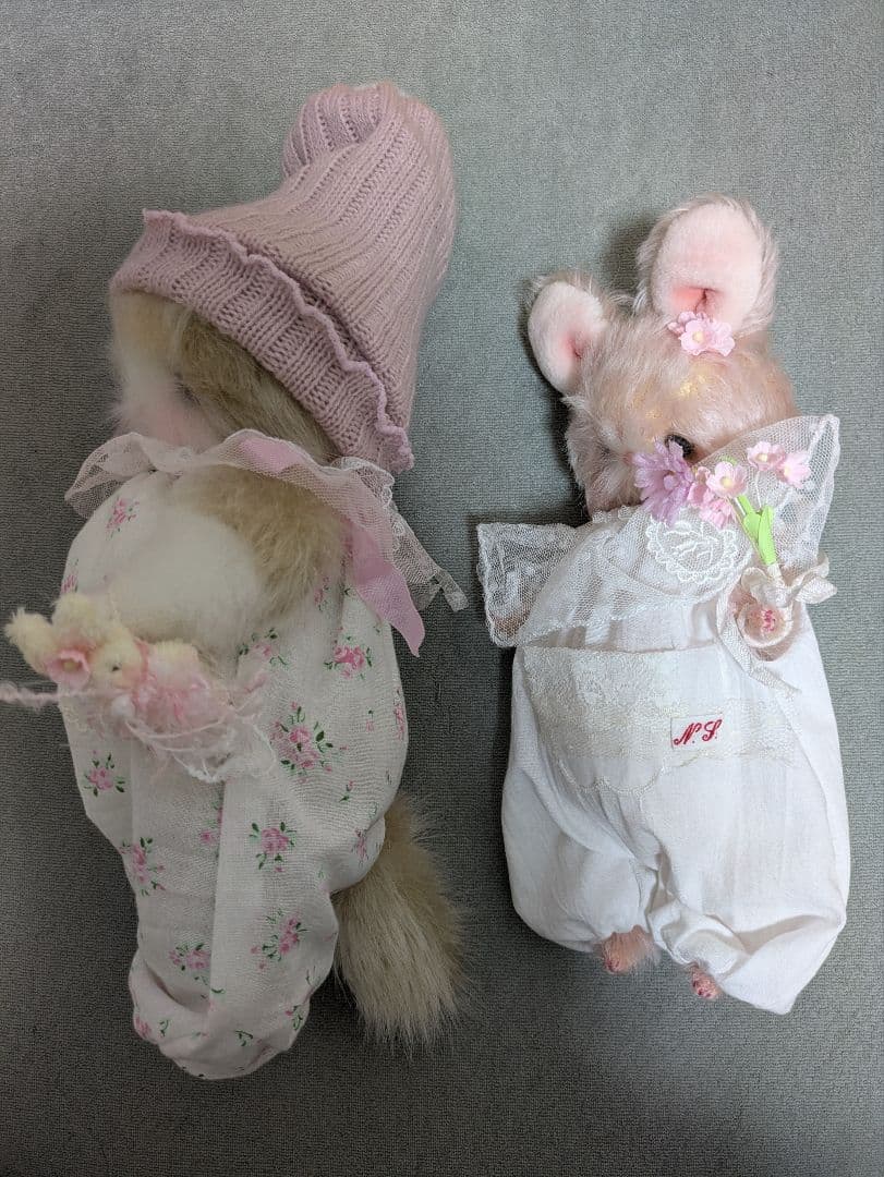 ハンドメイド 作家 ぬいぐるみ ドール 猫 うさぎ おめかし