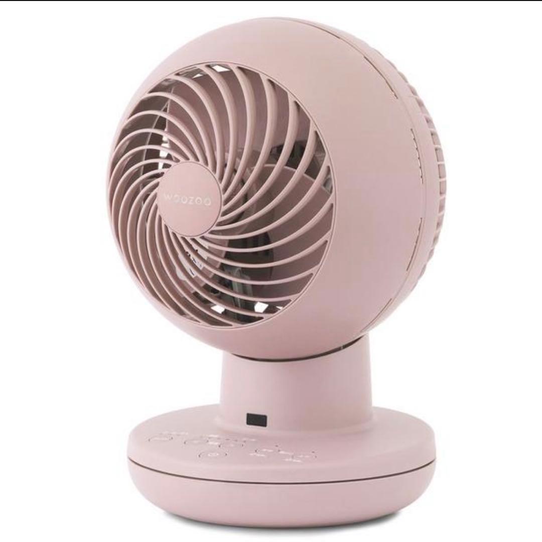 WOOZOO サーキュレーターアイ DC silent ピンク リモコン 扇風機