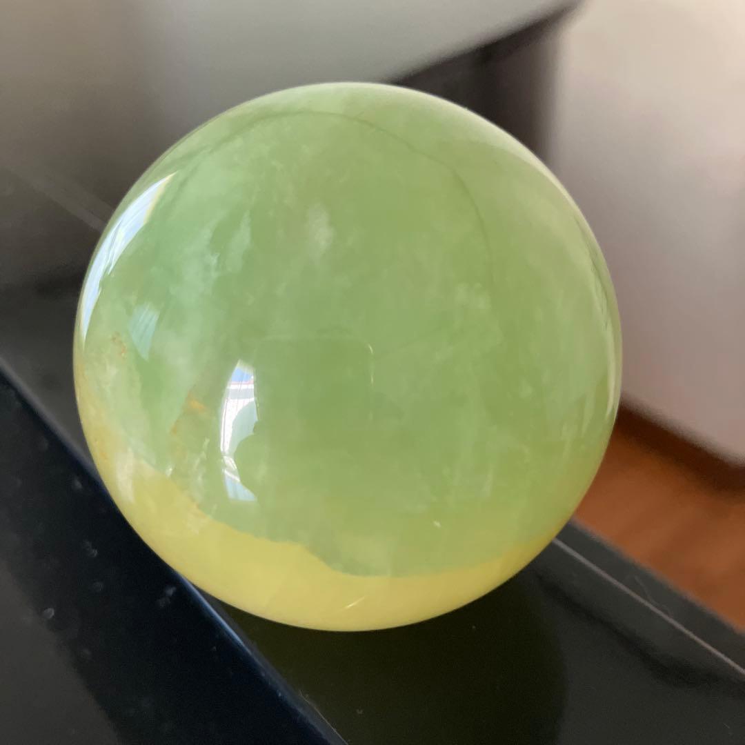 kdashさま専用マンゴーフローライト　スフィア　天然石置物　C54