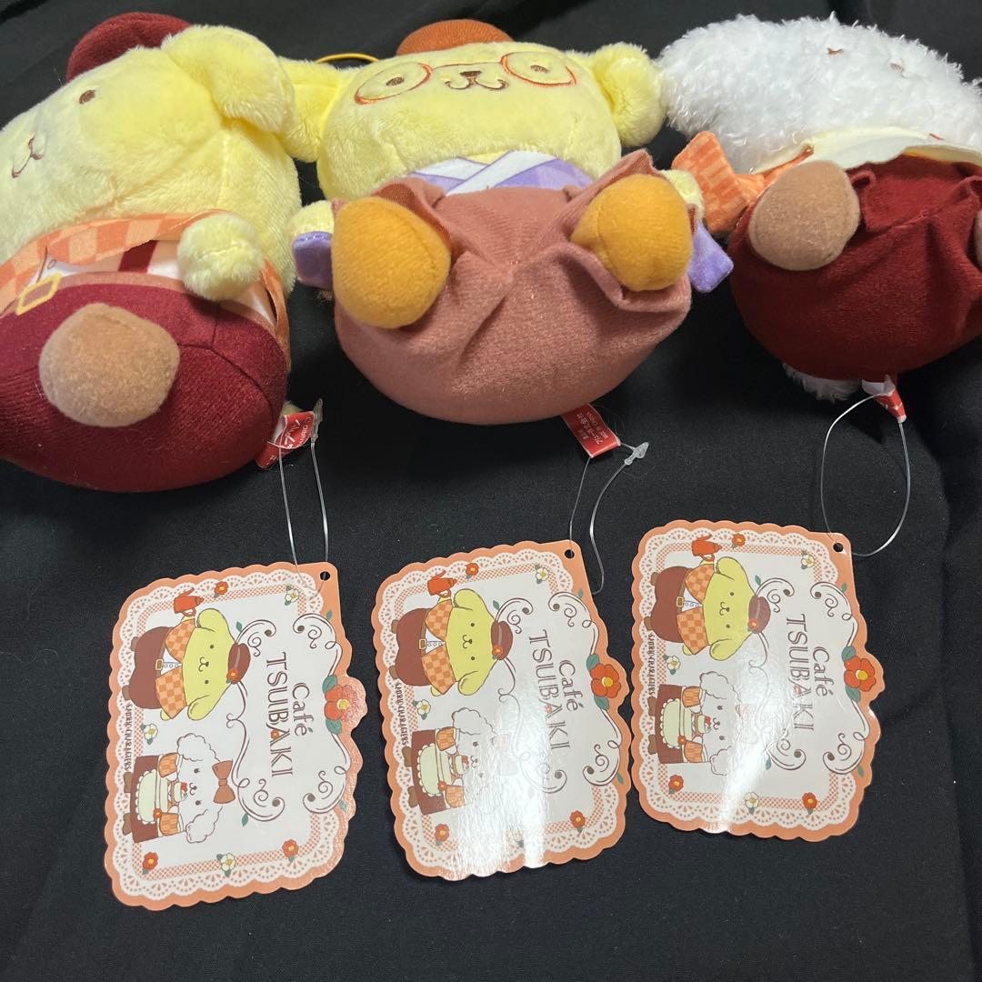 ポムポムプリン マカロン Cafe TSUBAKI マスコット　ぬいぐるみ