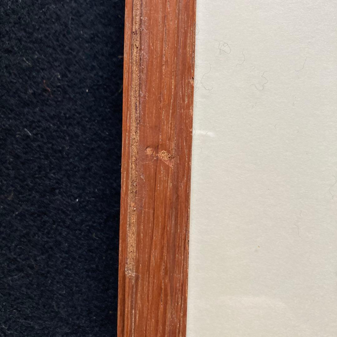 千葉勝　素描「パレルモ」額41.5×44.5絵24×26CM イタリア在住洋画家