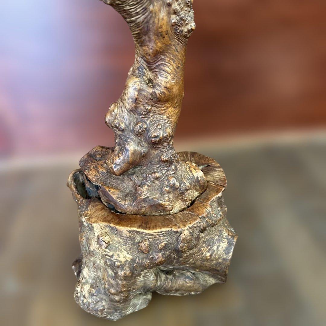 古董 古美術 インテリア　置物 木製 鳥の彫刻