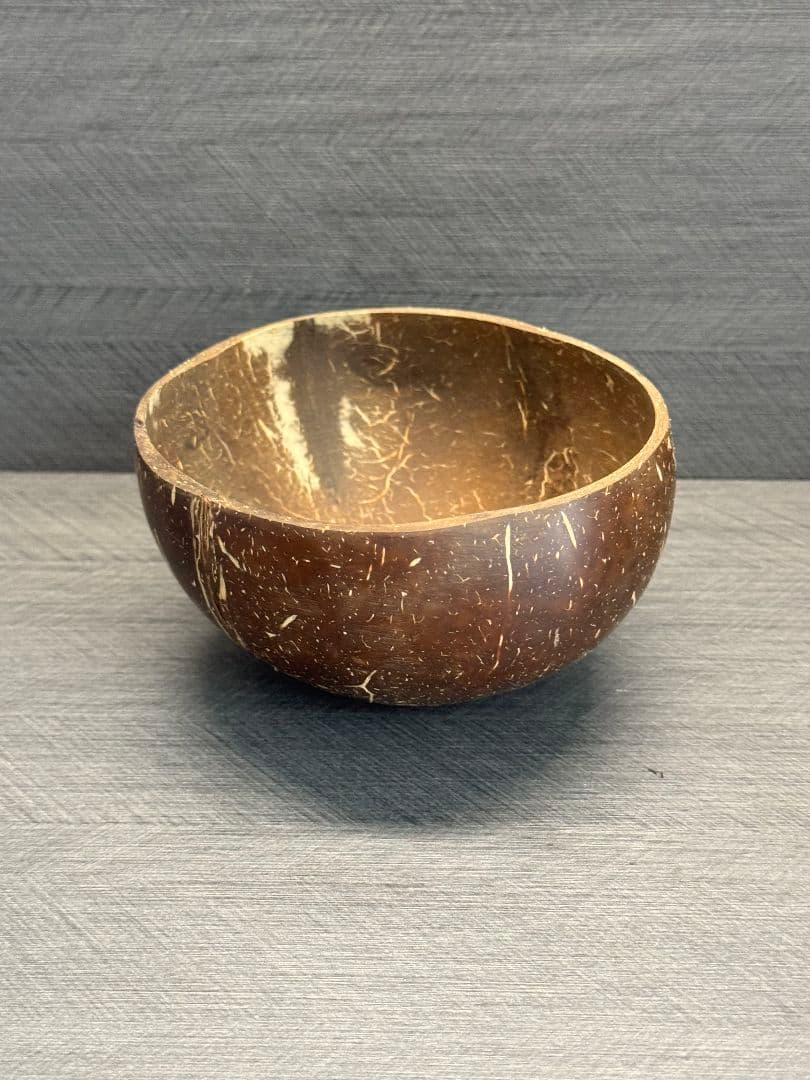 木製ドーム型ボウル 茶色 自然な模様
