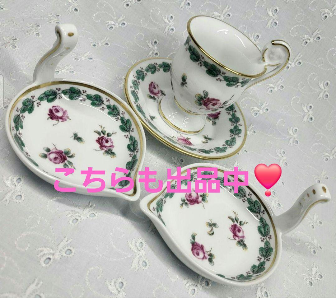 未使用近✨希少✨リチャードジノリ ガーデンローズ プレート 19cm皿①