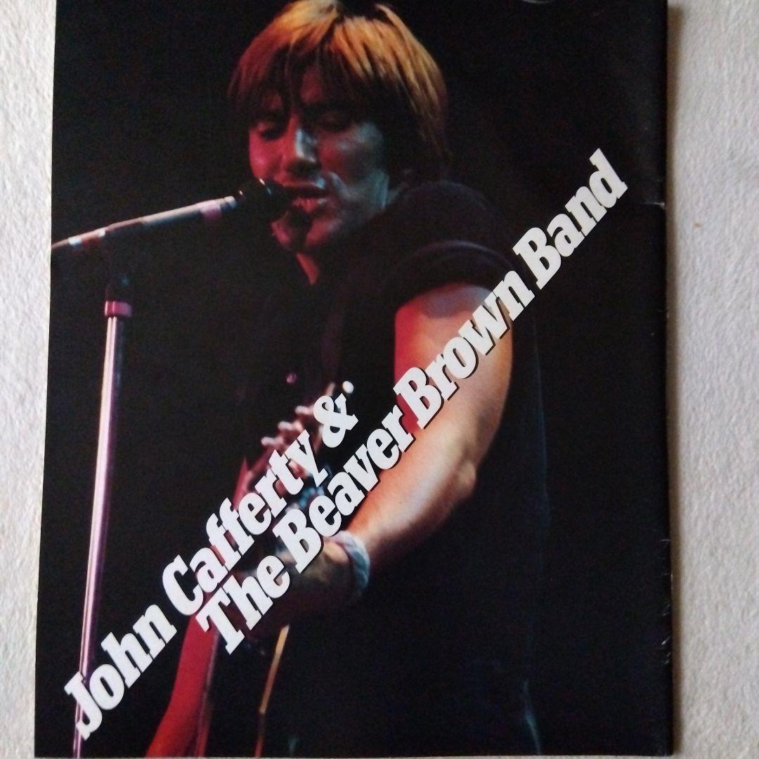 ジョン・キャファティー＆ザ・ビーバー・ブラウン・バンド　パンフレット　サイン色紙