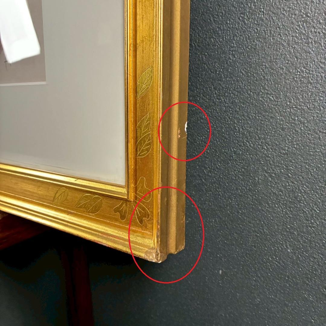 ポール・アイズピリ「トランプを持つ少女」リトグラフ 直筆サイン入 お洒落な額装