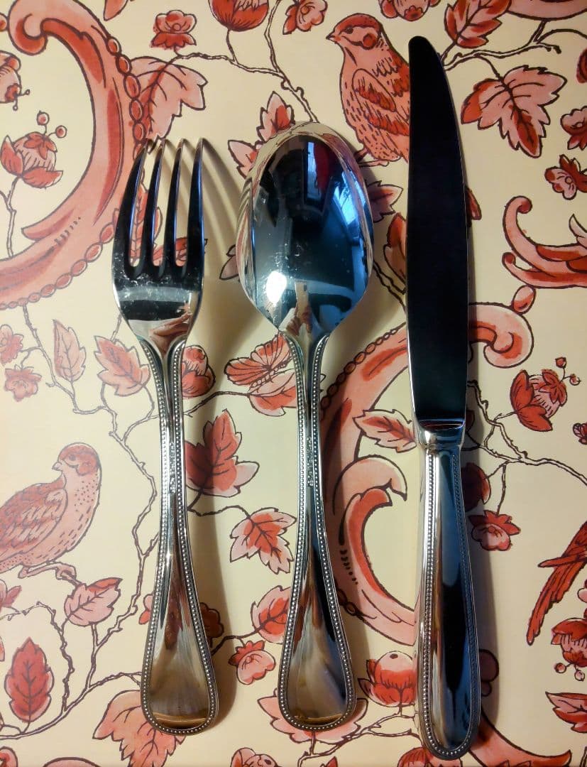 お値下げ♡クリストフル　パールステンレス　ディナーナイフ　フォーク　スプーン