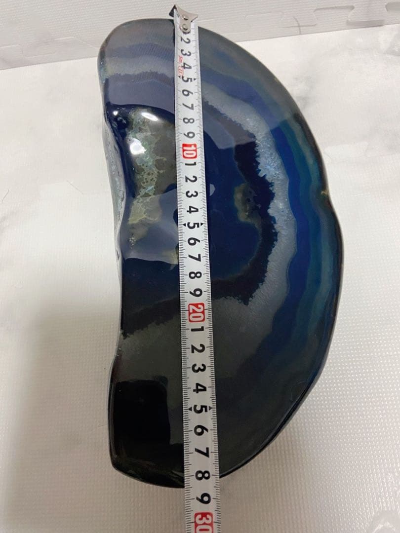 瑪瑙/ブルーアゲート/天然石/原石/置き物