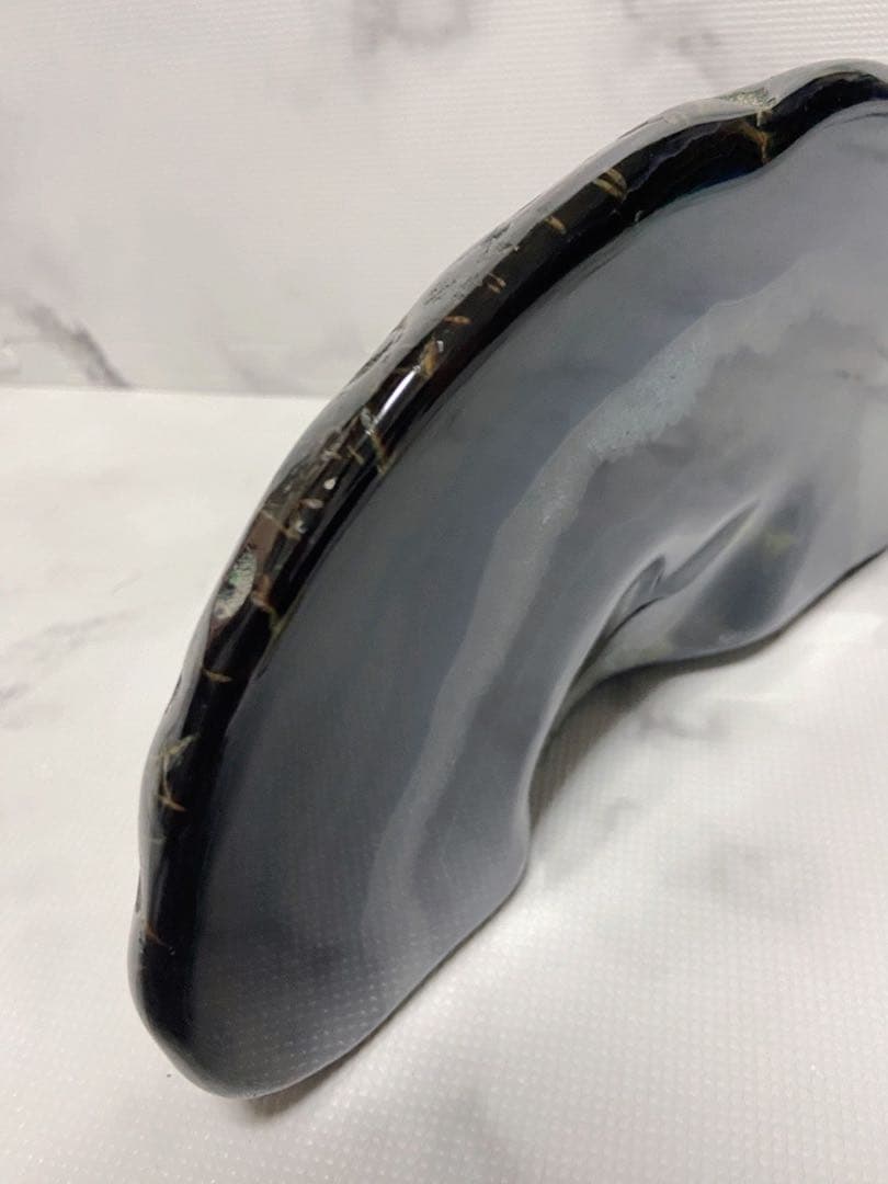 瑪瑙/ブルーアゲート/天然石/原石/置き物