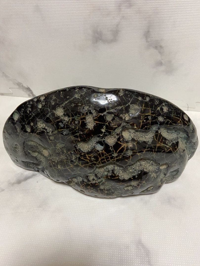 瑪瑙/ブルーアゲート/天然石/原石/置き物