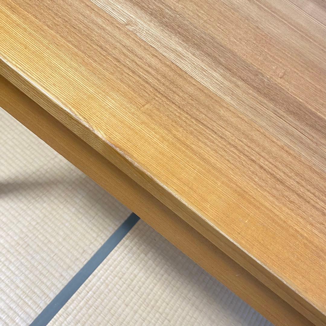 廃盤品　無印良品　タモ材デスク　事務机　学習机　木製机　引き出し付