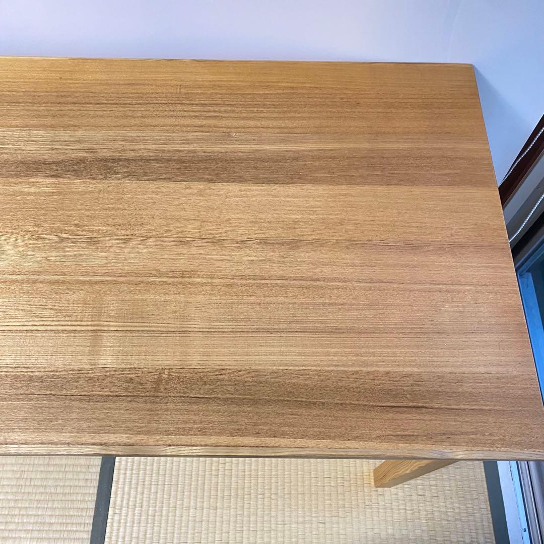 廃盤品　無印良品　タモ材デスク　事務机　学習机　木製机　引き出し付