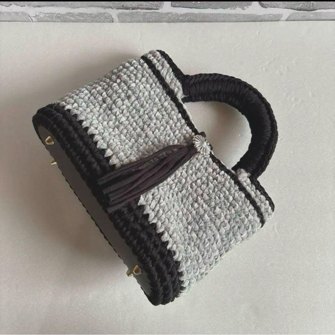 ズパゲッティ(tシャツヤーン)ロシアヤーン♡マルシェバッグ♡トートバッグ