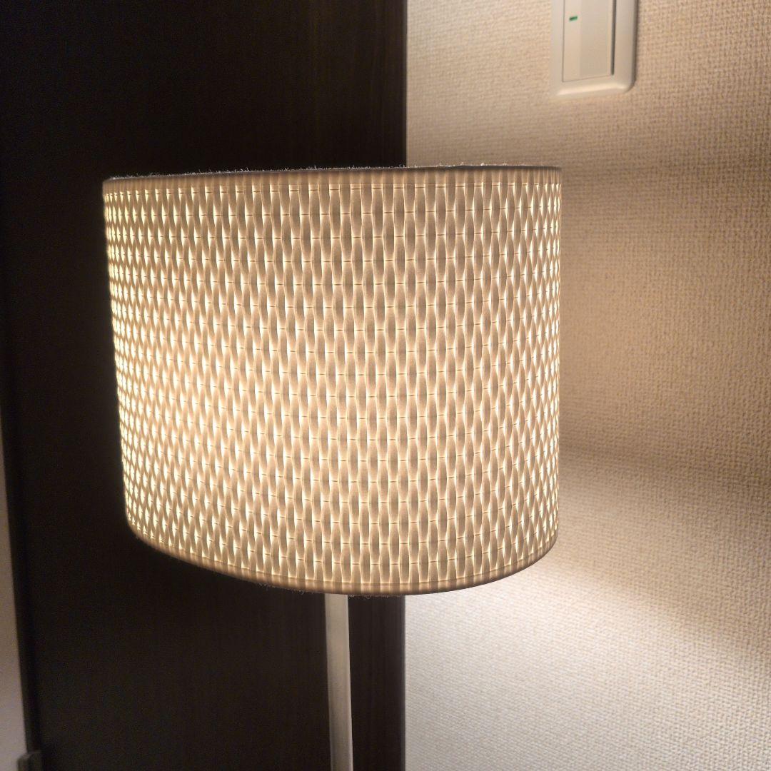 IKEA　イケア ALANG アーレング フロアランプ ニッケルメッキ ホワイト