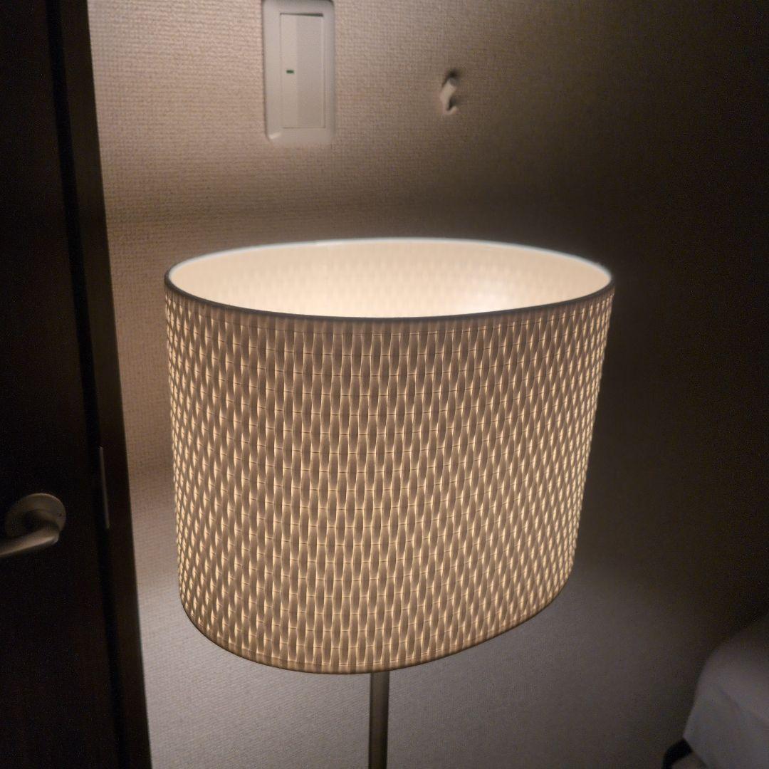 IKEA　イケア ALANG アーレング フロアランプ ニッケルメッキ ホワイト