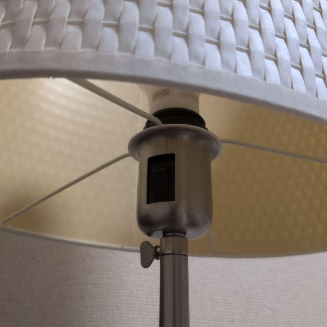 IKEA　イケア ALANG アーレング フロアランプ ニッケルメッキ ホワイト