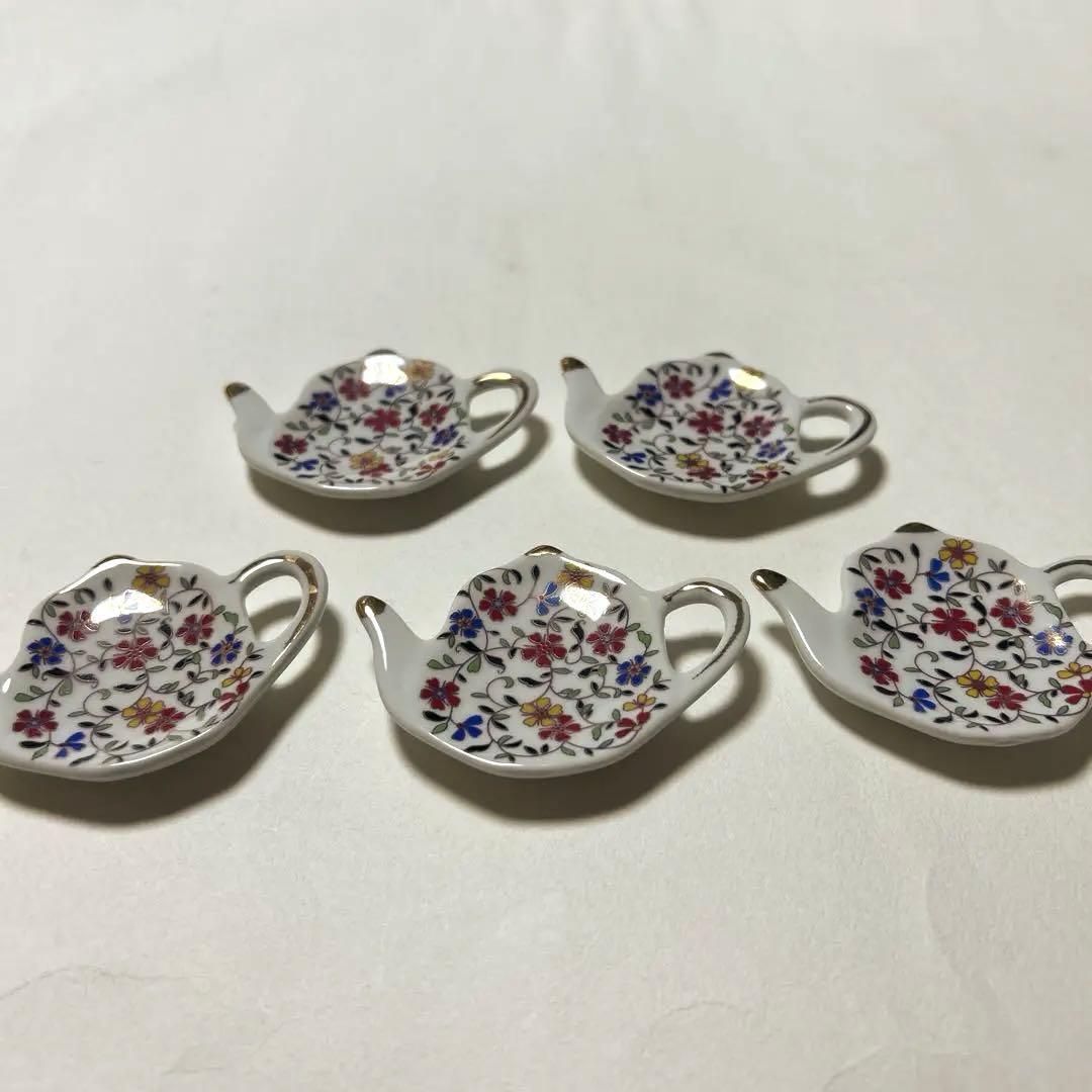 スプーンレスト ティーバッグトレイ ピッコロ インテリア雑貨 (マルチフラワー)