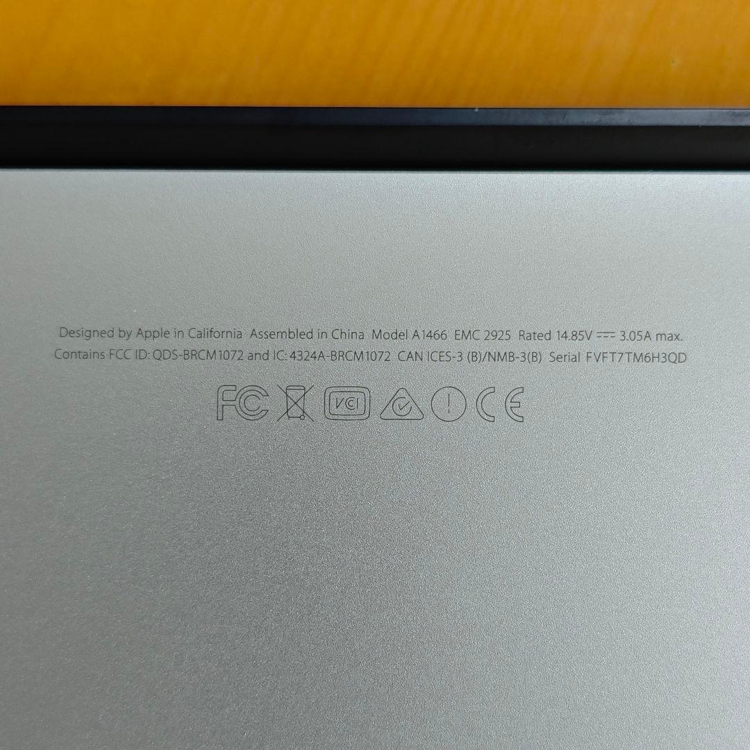 【良品】Macbook Air 13インチ i5 8G バッテリー◯