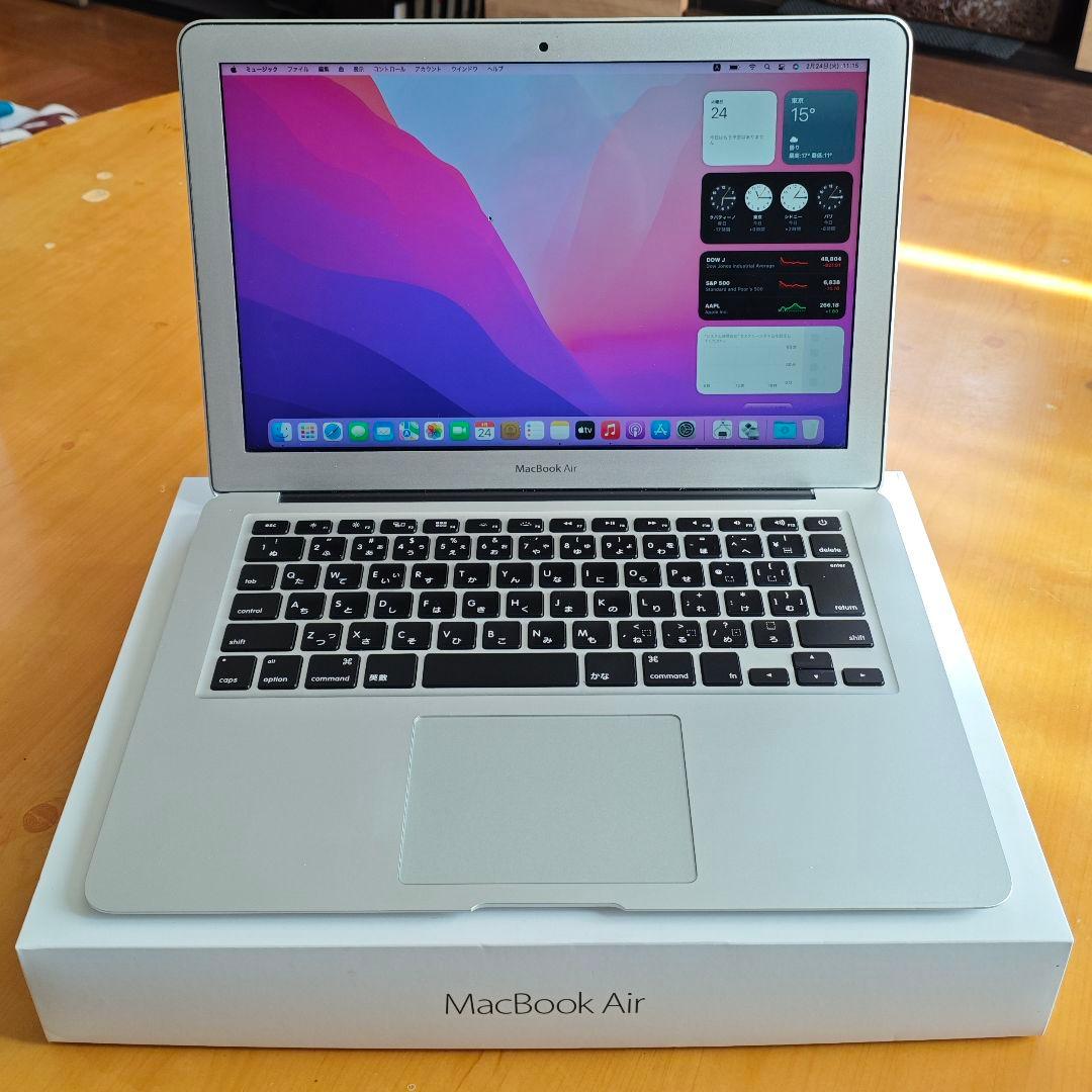 【良品】Macbook Air 13インチ i5 8G バッテリー◯