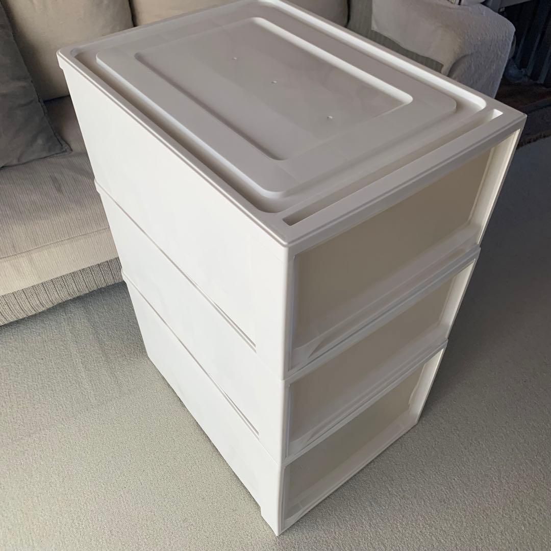 アイリスオーヤマ　ロングチェスト　衣装ケース　引き出し　収納ケース　3個セット