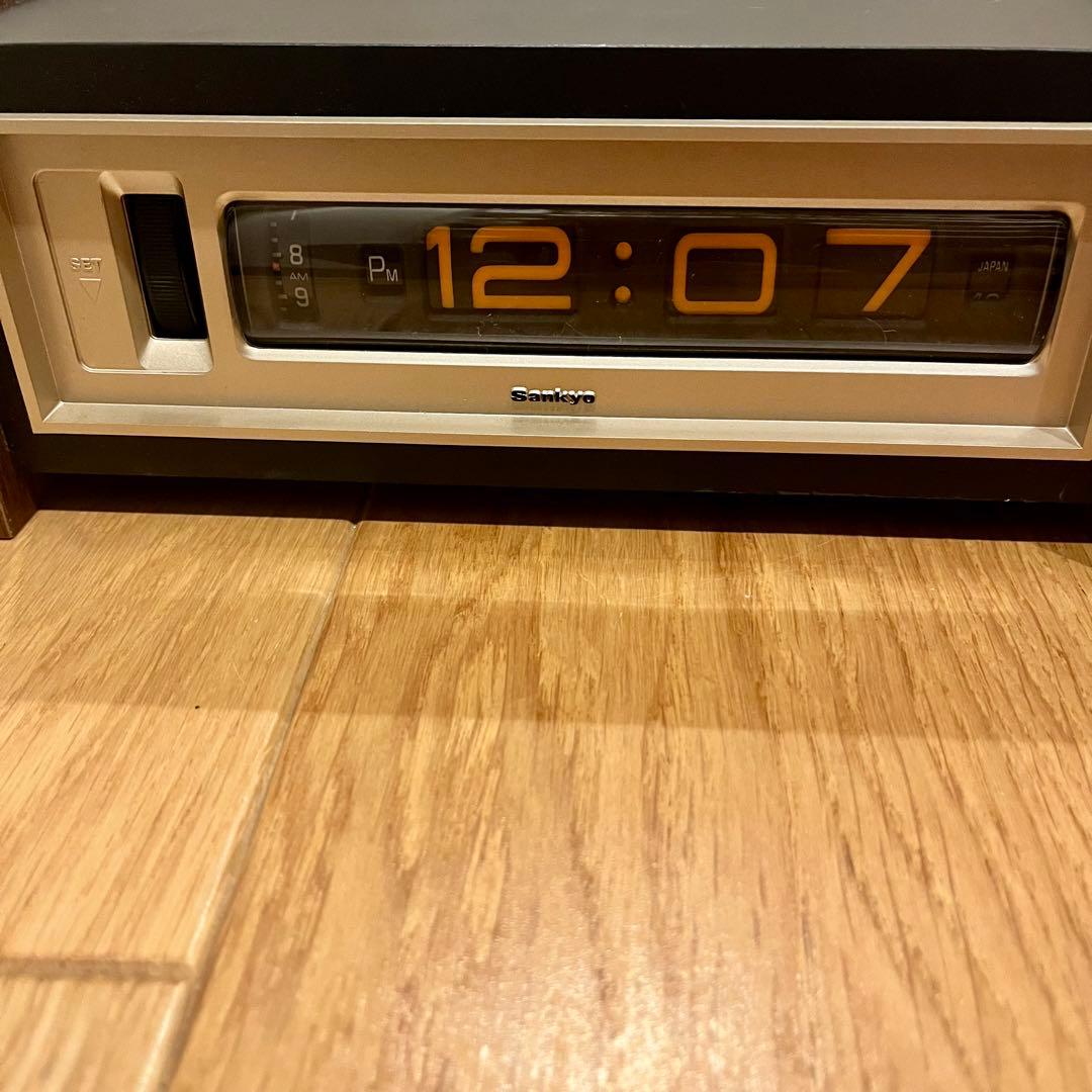 【昭和レトロ】三協精機　ザックス DT-572(572Z) パタパタ時計【希少】