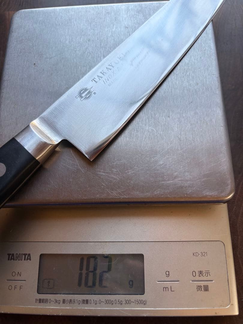 堺孝行 TAKAYUKI INOX モリブデン　切付　牛刀　210mm 包丁