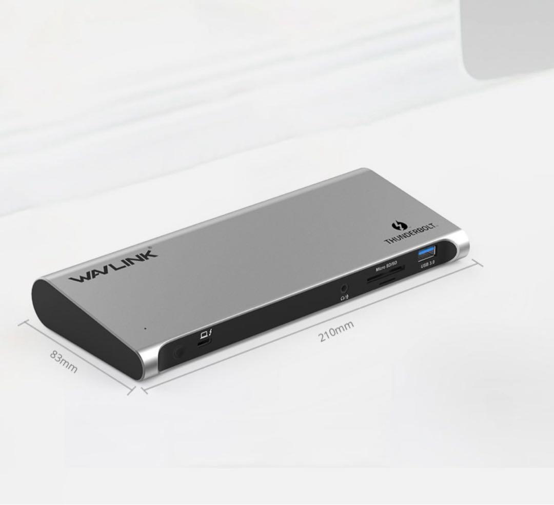 分配器・切替器 WAVLINK Thunderbolt 3 4K Docking Station