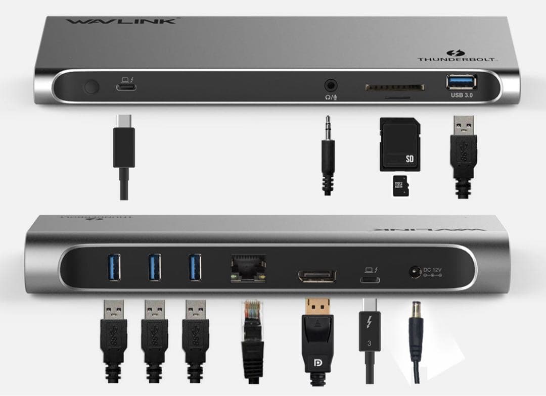 分配器・切替器 WAVLINK Thunderbolt 3 4K Docking Station