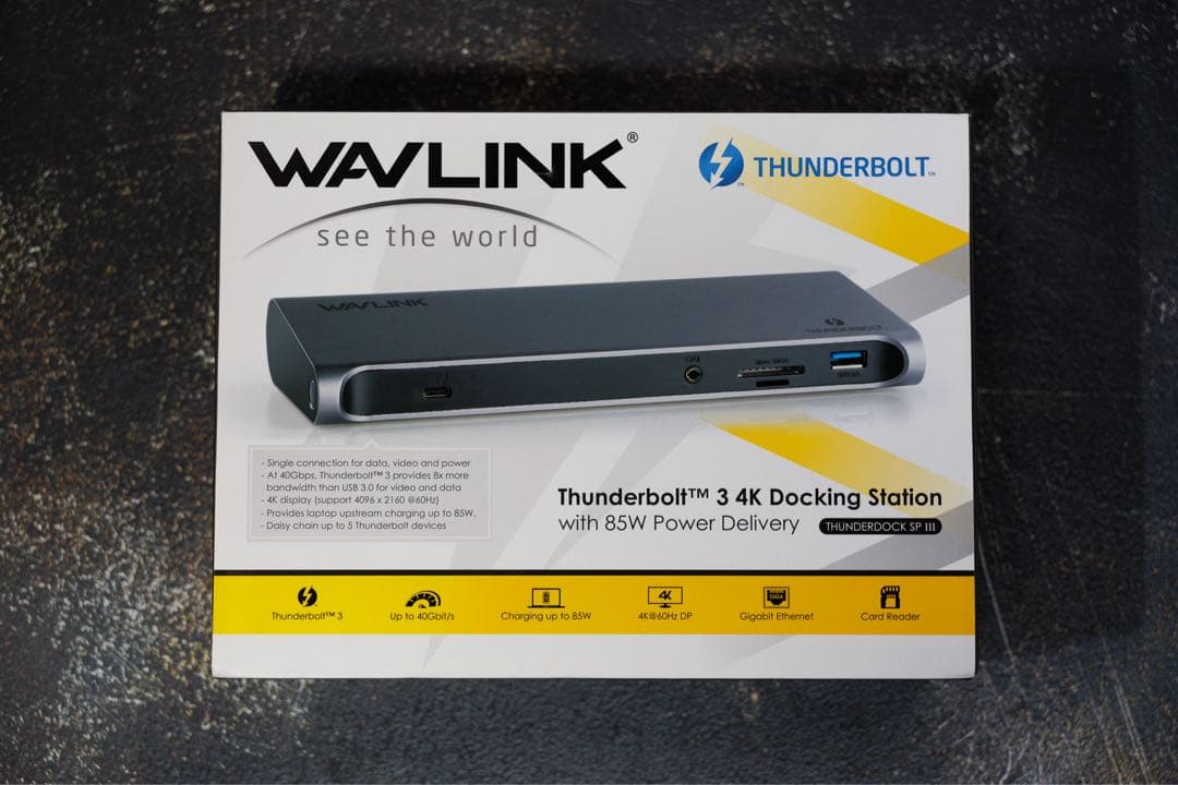 分配器・切替器 WAVLINK Thunderbolt 3 4K Docking Station
