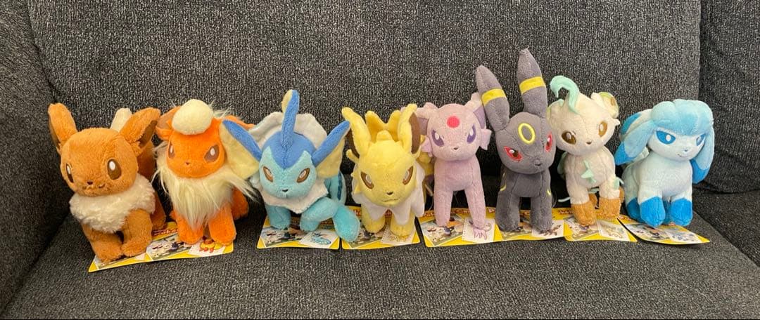 ポケモンセンター キャンバスぬいぐるみ イーブイ フレンズ セット 紙タグ付き