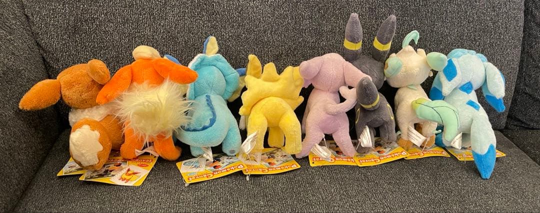 ポケモンセンター キャンバスぬいぐるみ イーブイ フレンズ セット 紙タグ付き