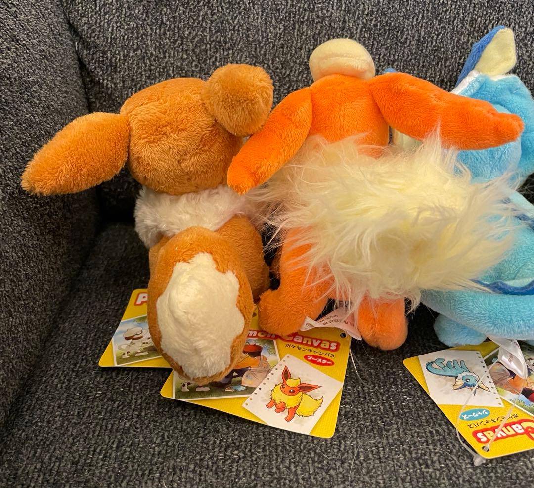 ポケモンセンター キャンバスぬいぐるみ イーブイ フレンズ セット 紙タグ付き