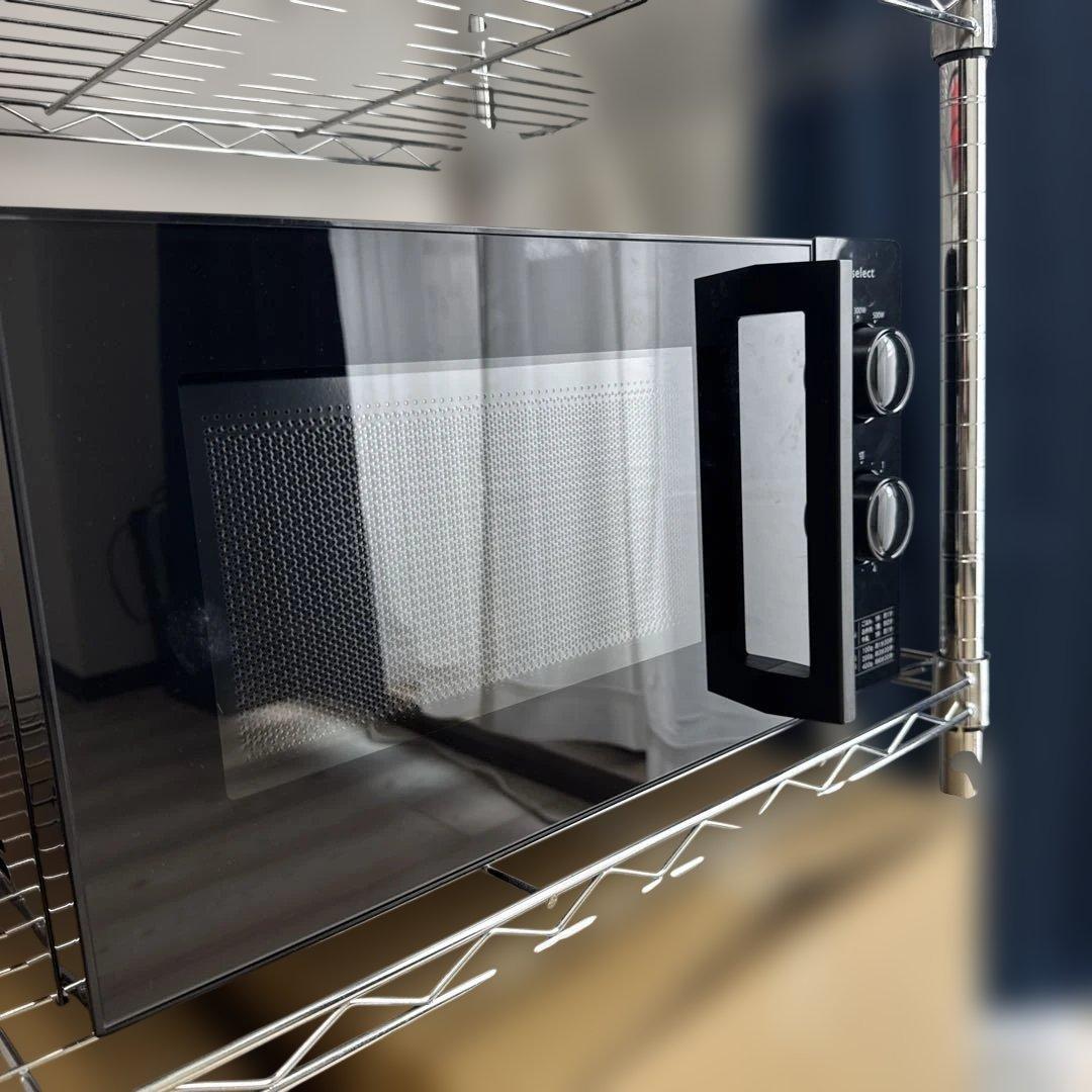 Yselect 700W 単機能電子レンジ ブラック