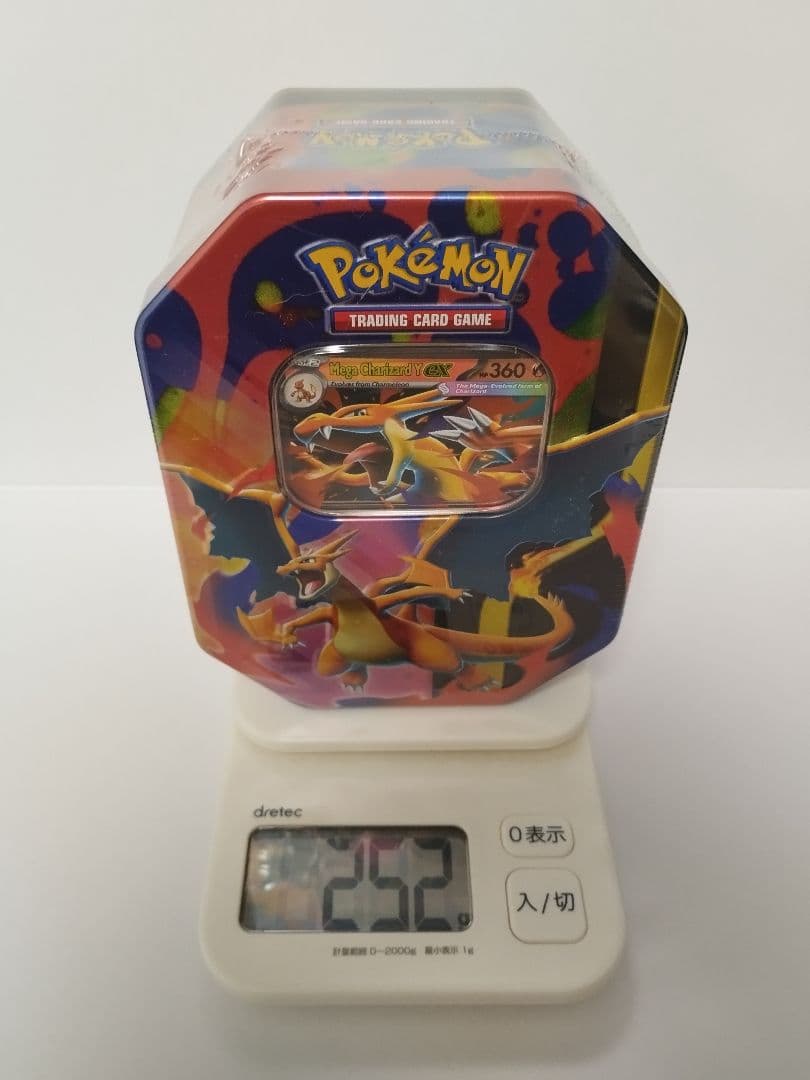 新品未開封 シュリンク付き 英語版 メガリザードンX＆Y缶セット