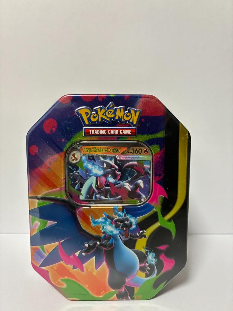 新品未開封 シュリンク付き 英語版 メガリザードンX＆Y缶セット