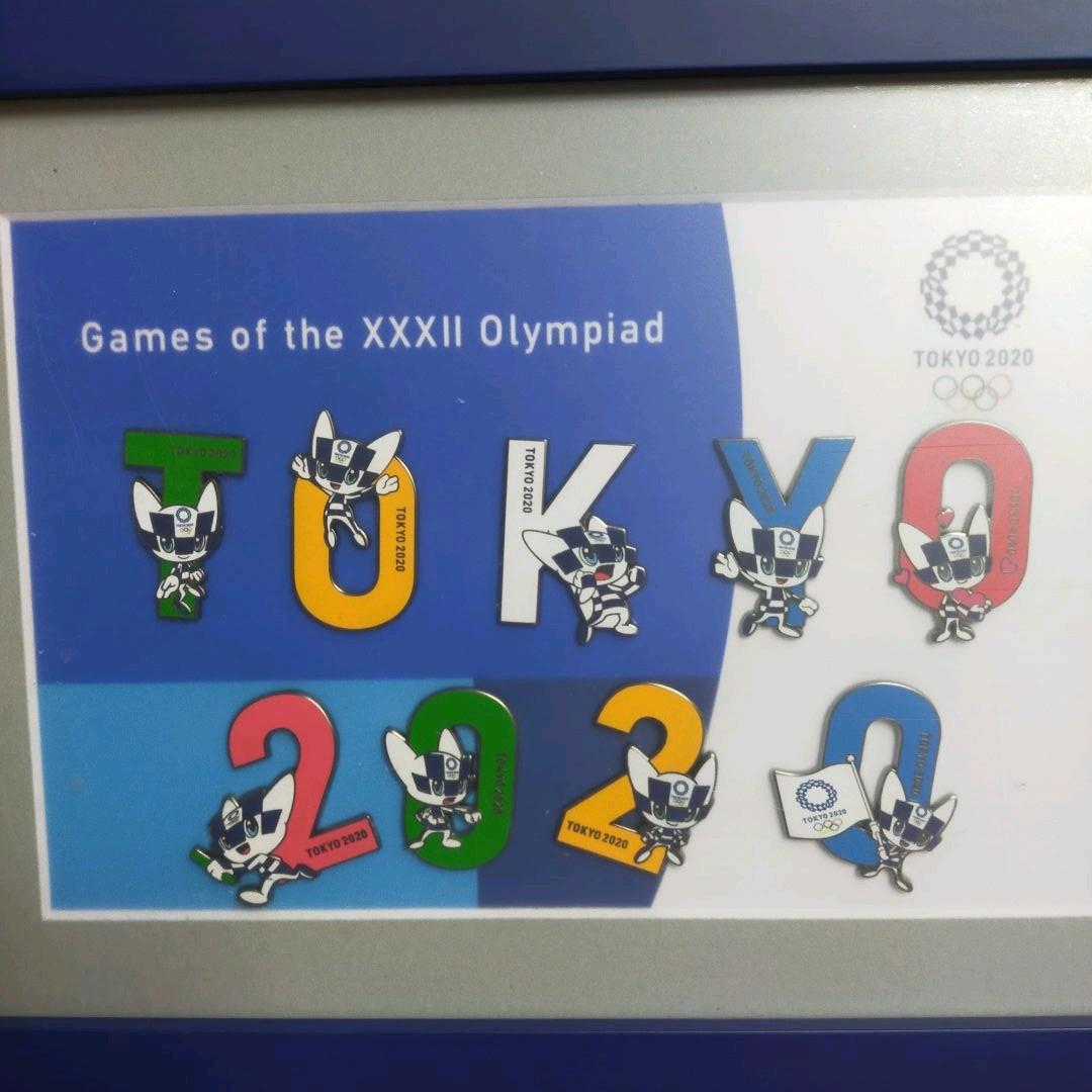 東京オリンピック 額装ピンバッジセット