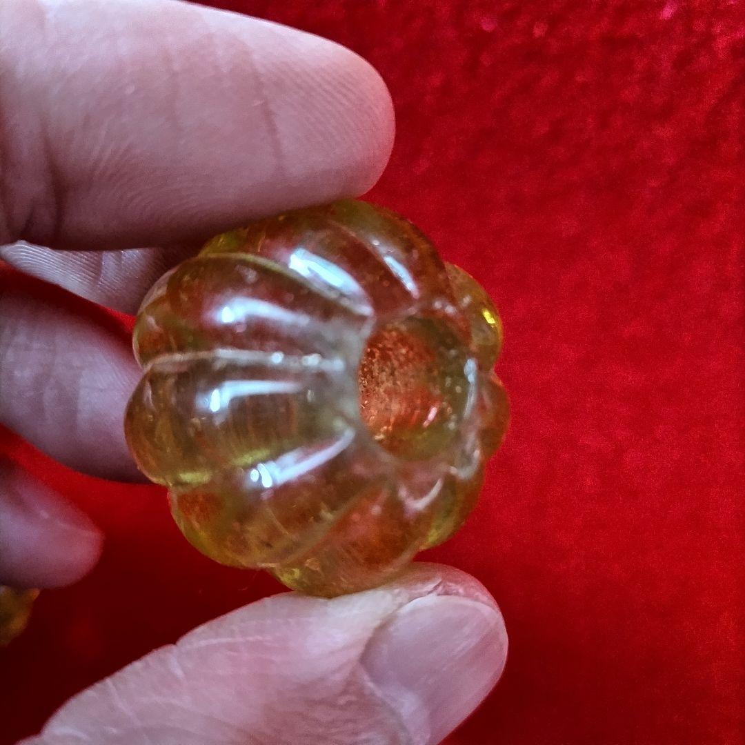 とんぼ玉 蜻蛉玉 黄色 まとめて五個