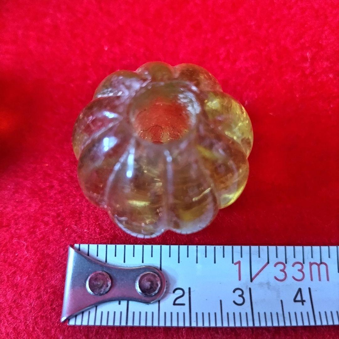 とんぼ玉 蜻蛉玉 黄色 まとめて五個