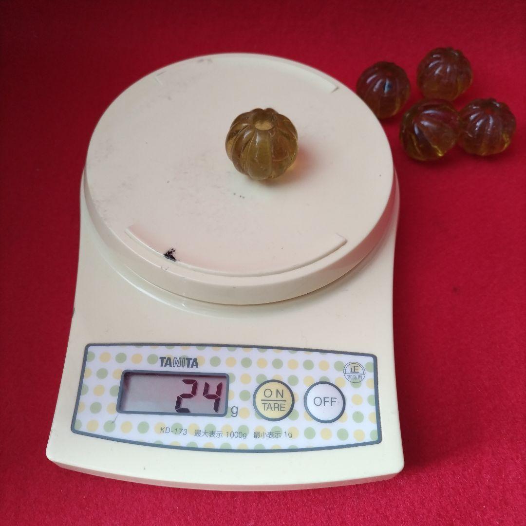 とんぼ玉 蜻蛉玉 黄色 まとめて五個