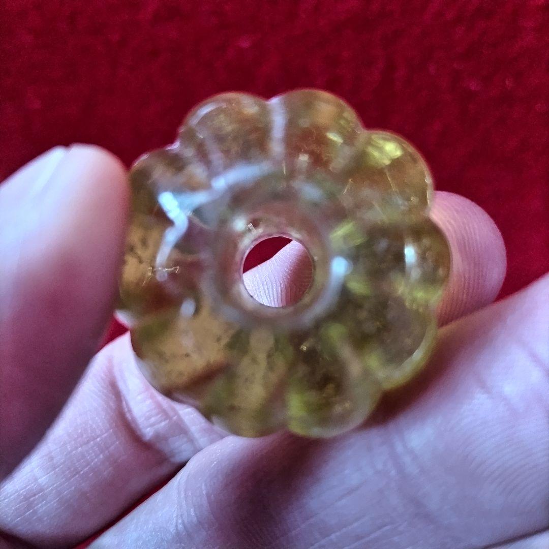 とんぼ玉 蜻蛉玉 黄色 まとめて五個