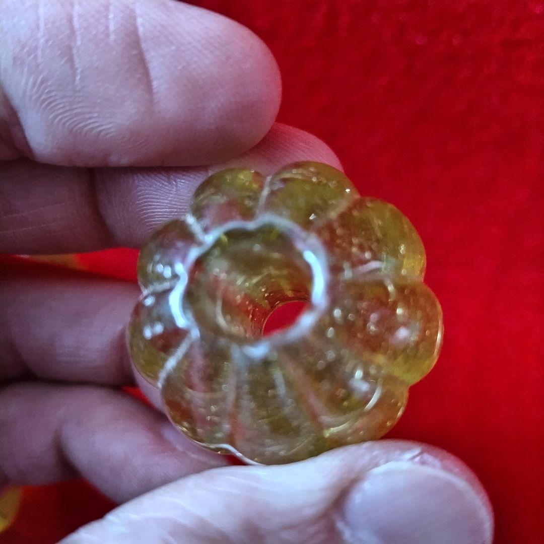 とんぼ玉 蜻蛉玉 黄色 まとめて五個