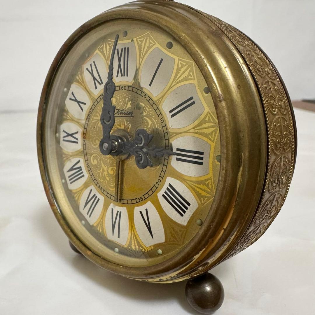 ドイツ製 KAISER　アンティーク置時計　ゼンマイ式