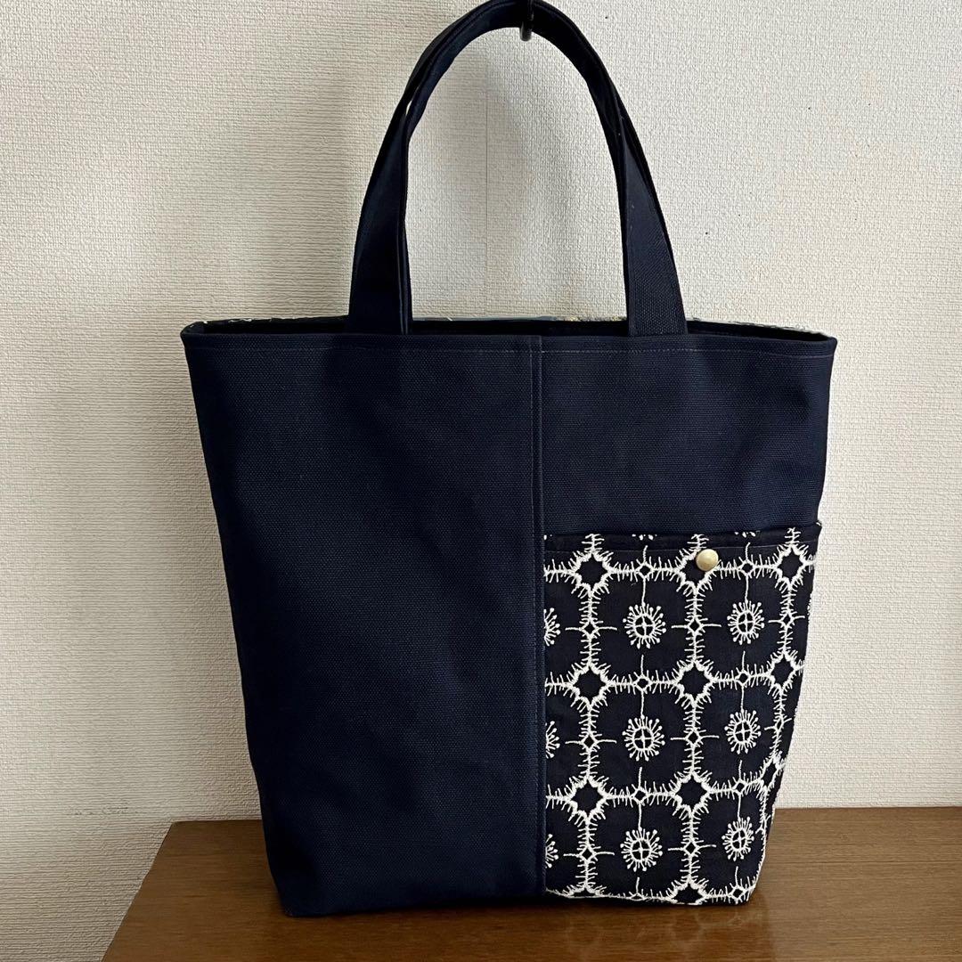 ハンドメイド ミナペルホネン パッチワーク トートバック