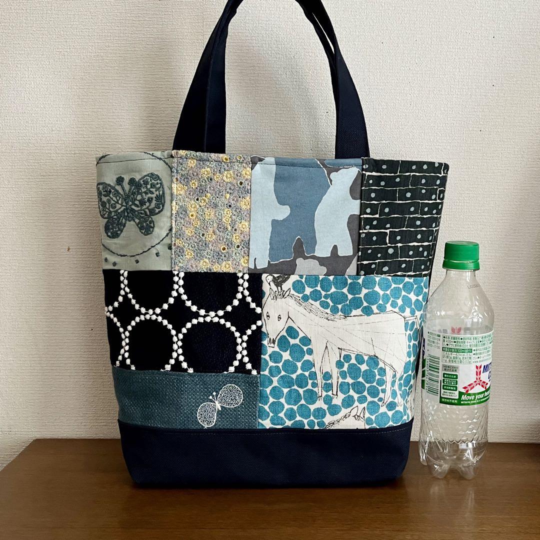ハンドメイド ミナペルホネン パッチワーク トートバック