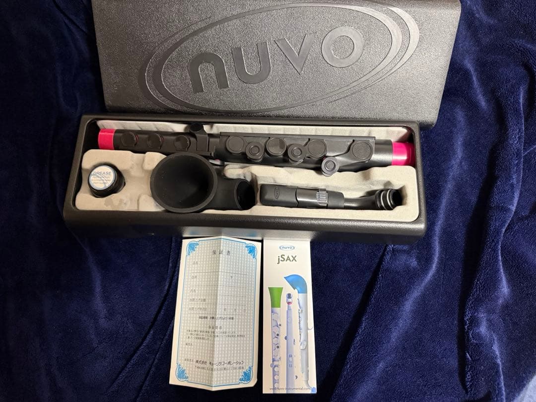NUVO jSAX ブラック×ピンク ヌーボ プラスチック製サックス