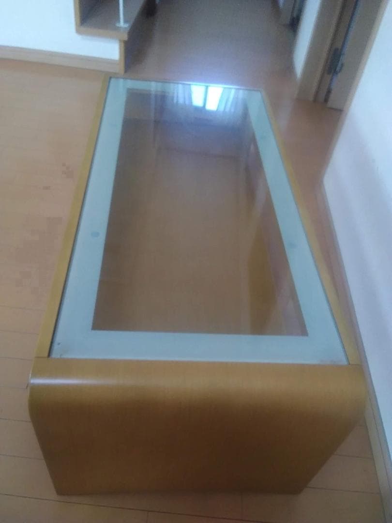 カリモク ガラス センターテーブル ローテーブル 家具