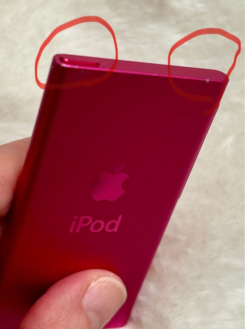 【マイク純正イヤホン付き】iPod nano 第7世代 ピンク