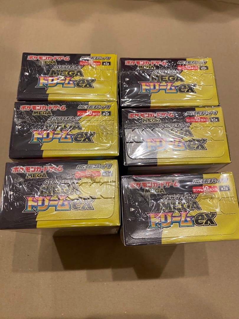 ポケモンカード MEGA ドリームEX 6個セットシュリンク付き