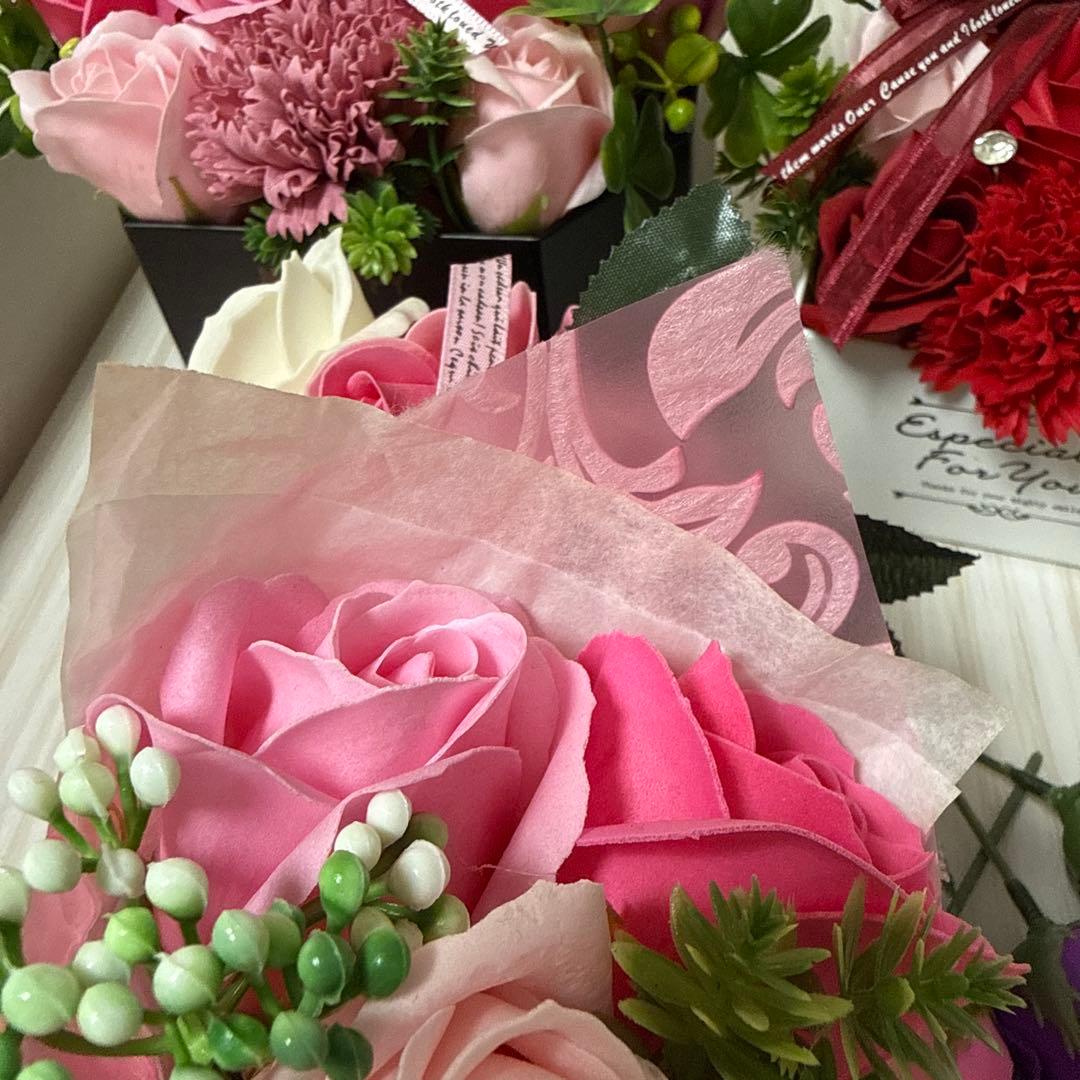 シャボンフラワー 造花アレンジメント 花束セット